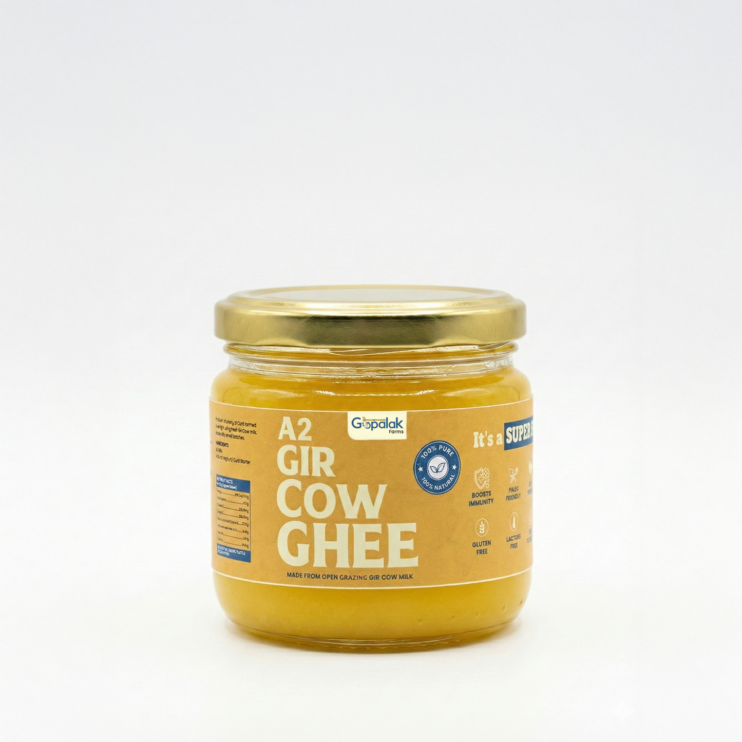Pure A2 Gir Cow Ghee - Made with Traditional Bilona Method