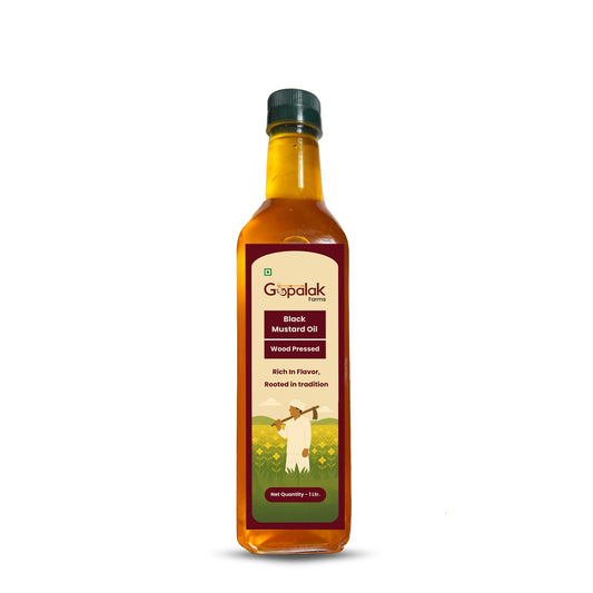 Gopalak Farms Wood Pressed Black Mustard Oil
