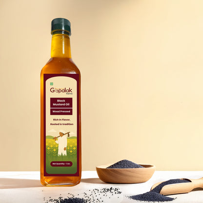 Gopalak Farms Wood Pressed Black Mustard Oil