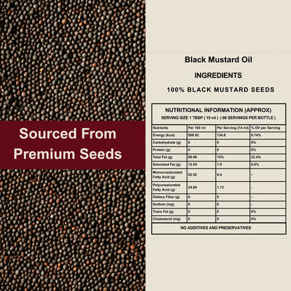 Gopalak Farms Wood Pressed Black Mustard Oil