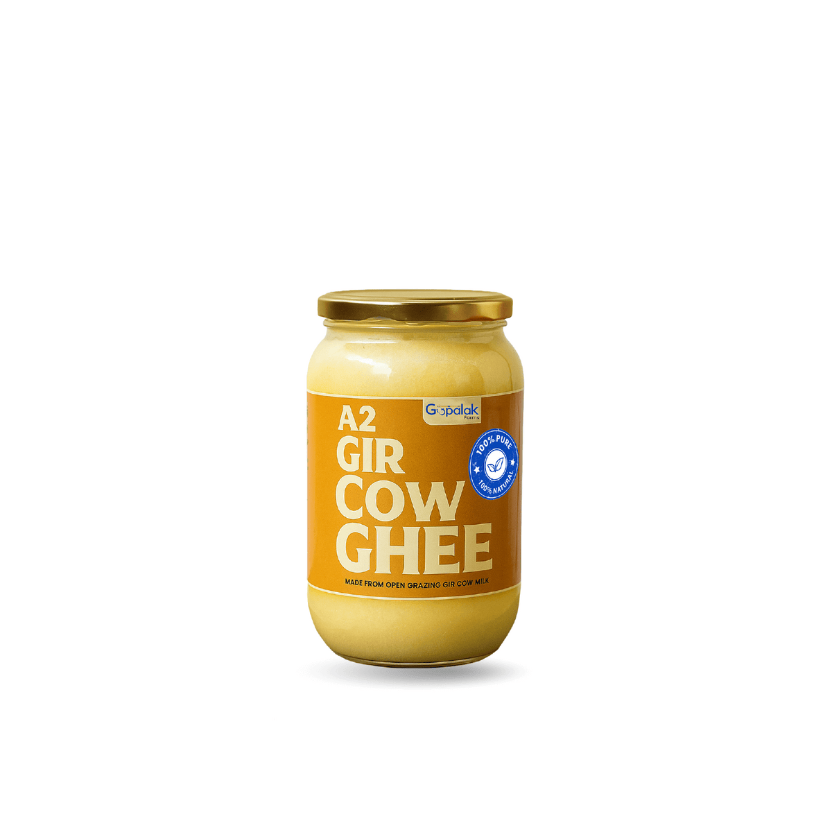 Gopalak Farms Pure A2 Gir Cow Ghee jar