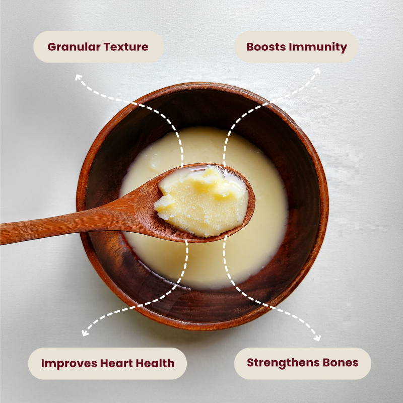 Gopalak Farms A2 Buffalo Ghee Bilona Method | Desi A2 Milk | Rich Aroma | Nutrient Dense | Gut Friendly