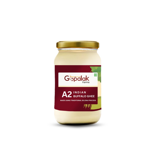 Gopalak Farms A2 Buffalo Ghee Bilona Method | Desi A2 Milk | Rich Aroma | Nutrient Dense | Gut Friendly