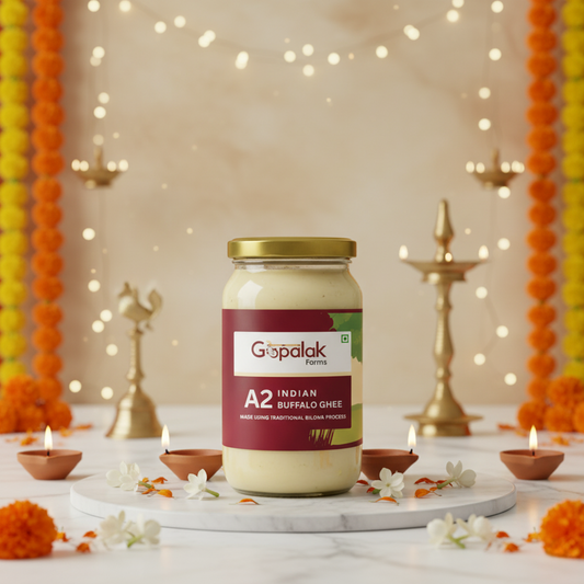 A2 Buffalo Ghee Bilona Method | Desi A2 Milk | Rich Aroma | Nutrient Dense | Gut Friendly