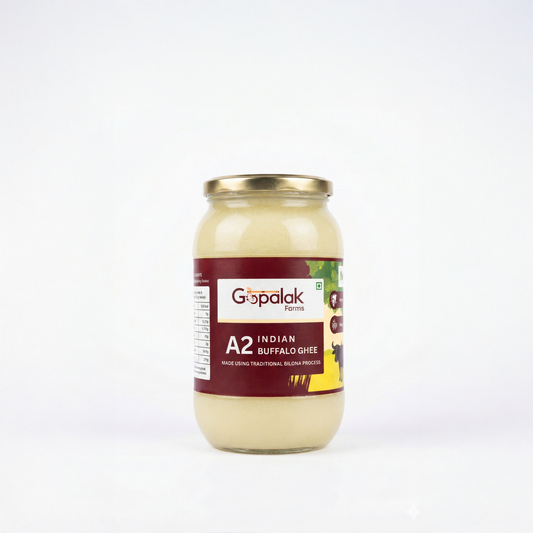 A2 Buffalo Ghee Bilona Method | Desi A2 Milk | Rich Aroma | Nutrient Dense | Gut Friendly