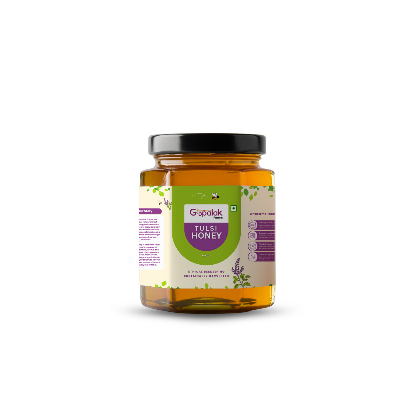 Gopalak Farms Tulsi Honey| 100% Pure & Unprocessed