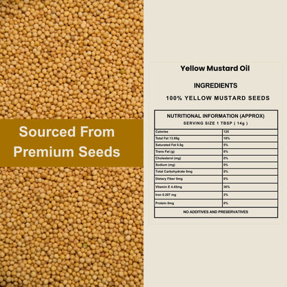 Gopalak Farms Wood Pressed Yellow Mustard Oil