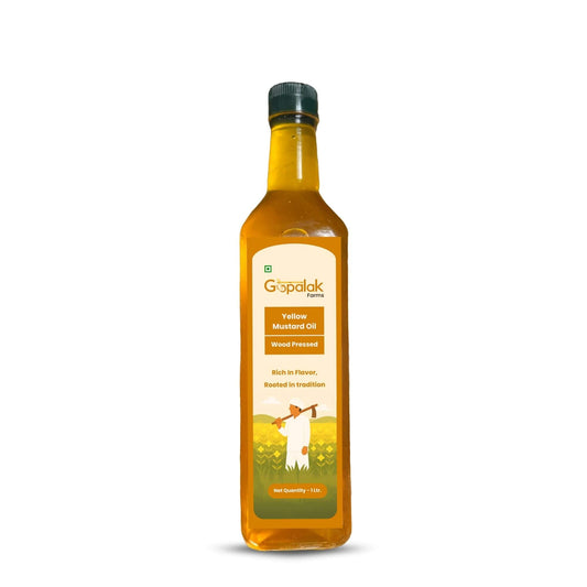 Gopalak Farms Wood Pressed Yellow Mustard Oil