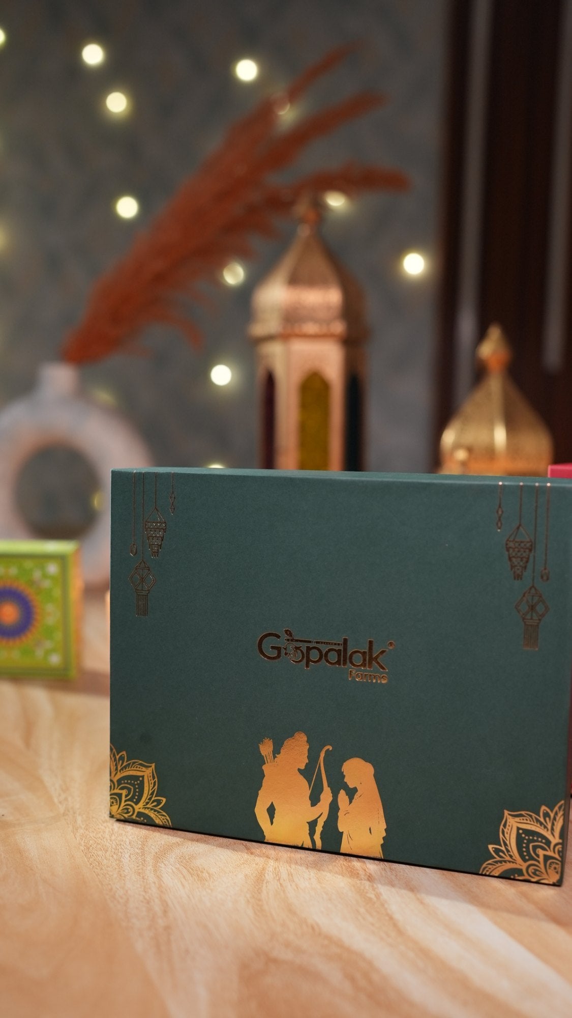 Gopalak Farms green Diwali gift box